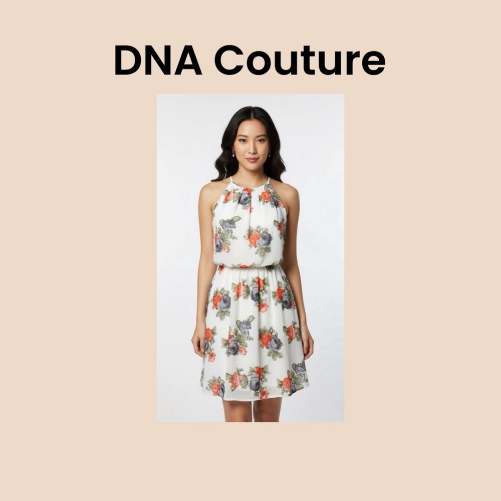 DNA Couture Floral Mini Dress Size Small